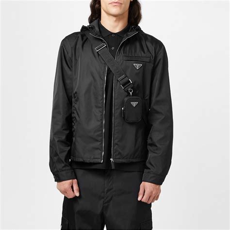 mens black prada vest|Prada windbreaker men's.